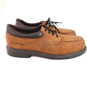 Red Wing Moc Steel Toe EH Brown Leather Oxford Work Shoes Size 13 D